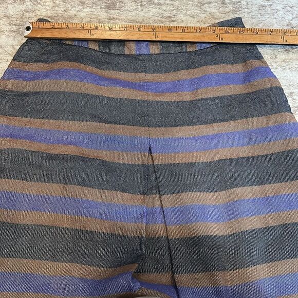 Boden purple, brown, and black Striped Skirt size 8 regular - Picture 3 of 7
